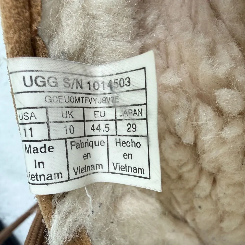 UGG Men's Butte Bomber Waterproof Chestnut Boot Size 11